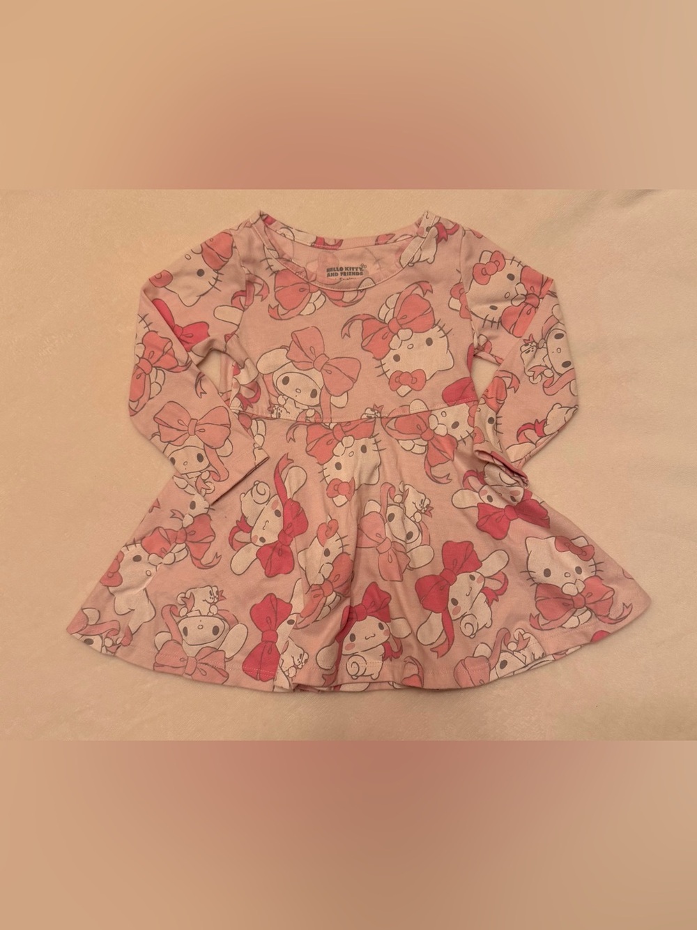 Hello Kitty Pink Character Print Top
